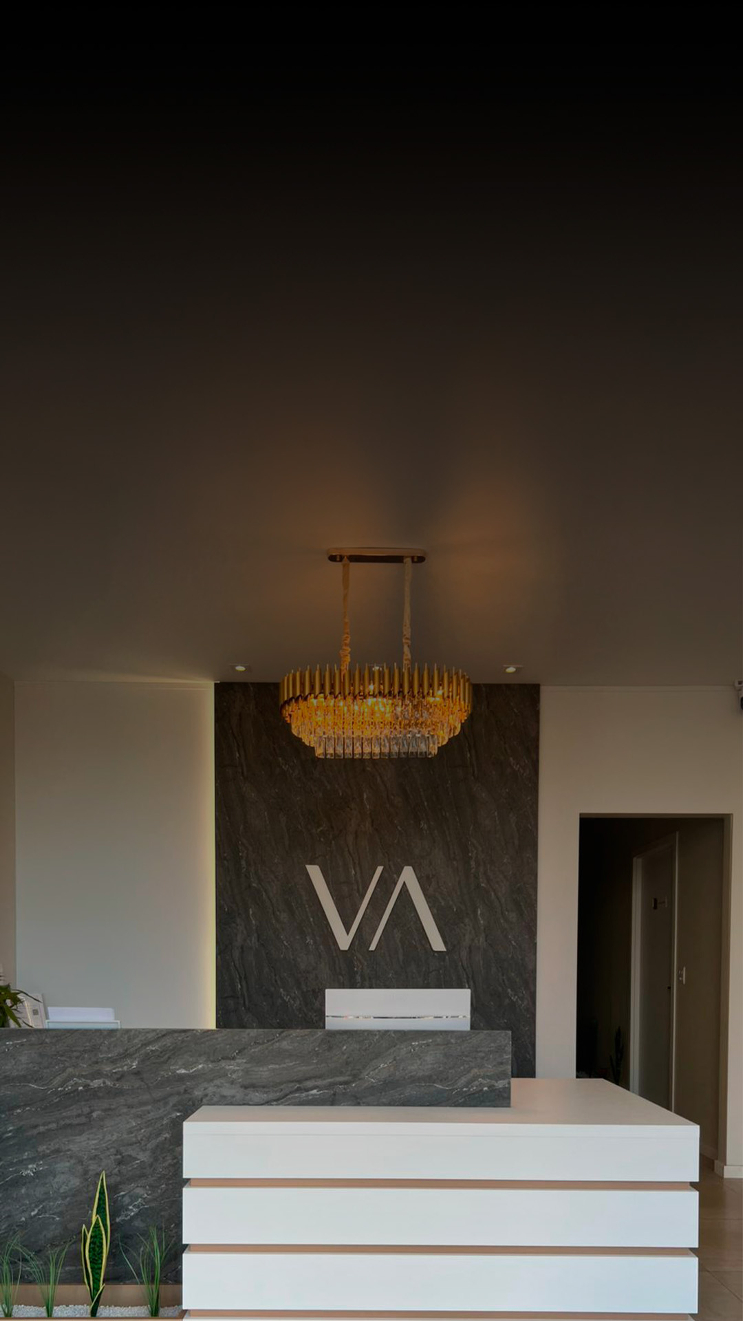 Recepção da clínica Vallure Odontologia